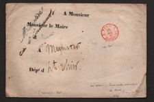 💎 RARE LETTRE CACHET ROUGE