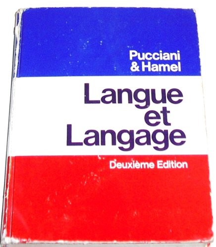 Langue langage french - langue, et