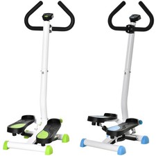 HOMCOM Stepper con Manubrio Monitor LCD e Pedali Antiscivolo