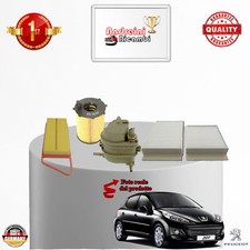 KIT TAGLIANDO 4 FILTRI PEUGEOT 207 1.4 HDI 50KW 69CV DAL 2007 ->