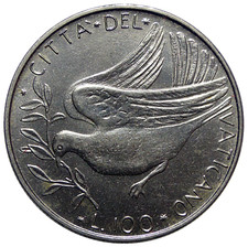 VATICAN 100 Lire 1972