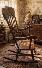 Sedia a dondolo vintage 1986