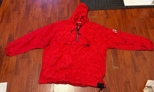 Giacca vento vintage rossa - giacca, a