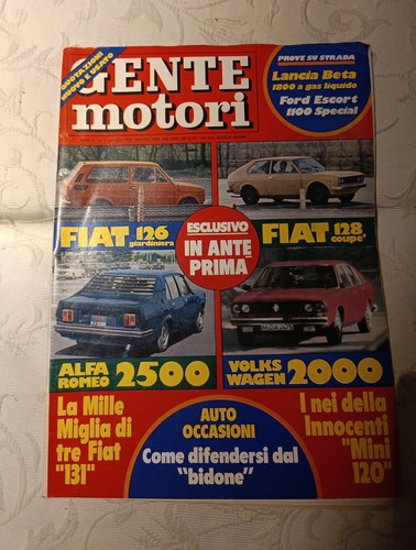 Rivista gente motori 1975 5 - 1975, n.5