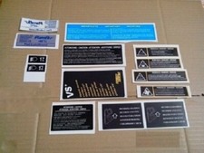 Lancia delta 1.6 hf turbo integrale4wd 8-16 valvole adesivi stickers vano motore