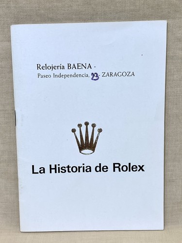 Rolex vintage booklet - rolex,