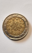 2 Euro PORTOGALLO 2002 Moneta rara da collezione con Errori di CONIO