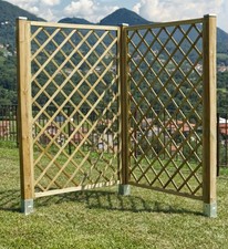 Pannello grigliato in legno di