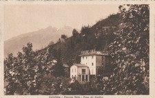 CUTIGLIANO (PT) CARTOLINA -PENSIONE ITALIA - PRESA DEL GIARDINO -X ROMA -FRANCOB