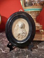 Bassorilievo In Schiuma Di Mare. Caolino. Sepiolite. Madonna Immacolata