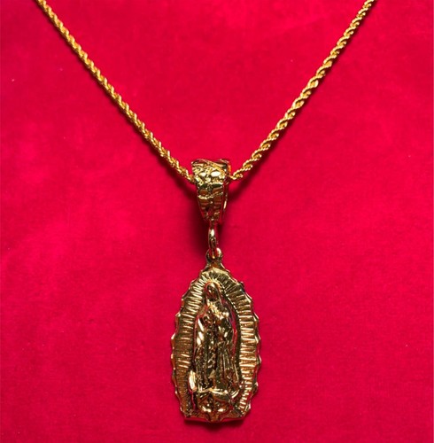 14kt placcato oro madonna - placcato,