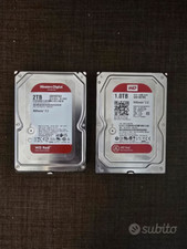 2 x HDD Western Digital Red Plus 2TB ed 1TB