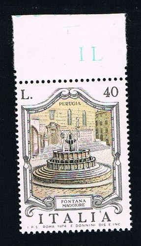 Italia francobollo fontana - francobollo,
