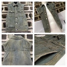 Gilet jeans denim senza