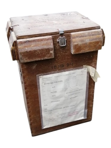Army military wooden box - military,