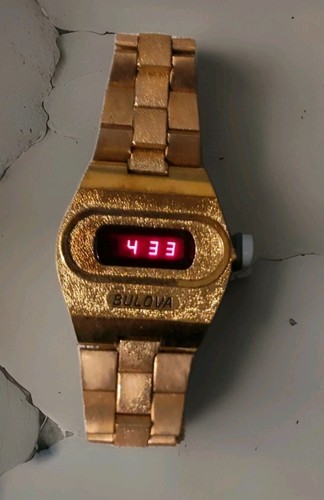 Bulova led gold vintage - gold, 70
