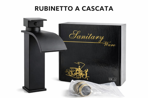 Rubinetto lavabo bagno - rubinetto, nero