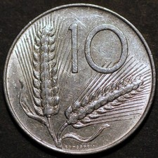 Italy 10 Lire 1973 KM# 93