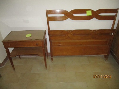 Letto comodino vintage - letto,