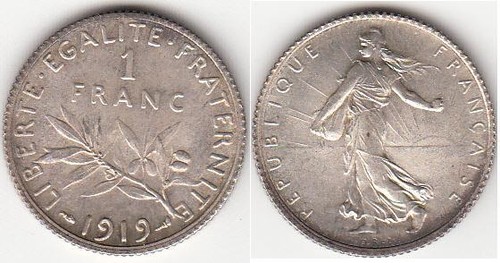 Francia franco 1919 - francia,