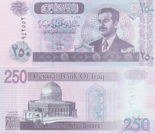 IRAQ BANCONOTA 250 DINARI