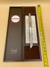 Penna biro Aurora Thesi design Zanuso con scatola Fiat leggi bene