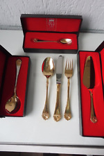 6 Eleganti Pezzi Di Posate, Posate Fürst, Placcato Oro