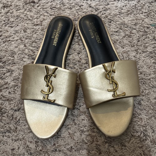 Yves saint laurent gold shoes - yves,