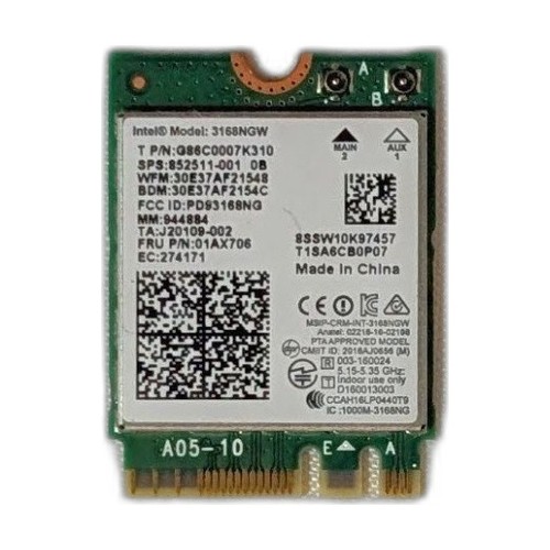 Scheda rete intel 3168ngw - intel, ac