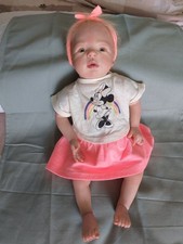 Bambola Reborn Bionda Occhi Verdi 50 Cm