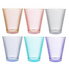 Set 6 bicchieri vetro colorato