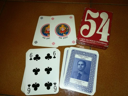 Vecchie carte gioco - carte, da