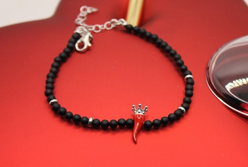 Bracciale corno scaramantico - bracciale,