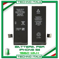 BATTERIA PER APPLE IPHONE 5S 1560 mAh RICAMBIO PARI ALL'ORIGINALE ✚ ZERO CICLI