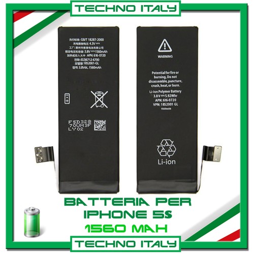 Batteria per apple iphone - batteria, 5s