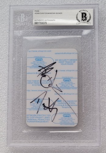 Adam duritz firmato pass - duritz,