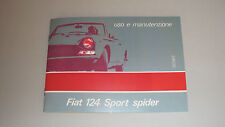 Uso e manutenzione Fiat 124