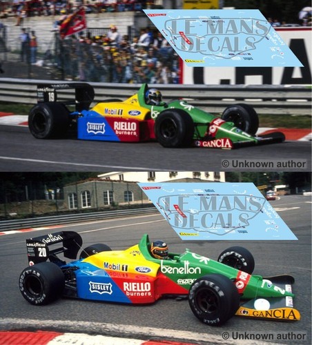 Decalcomanie benetton b188 - decalcomanie,