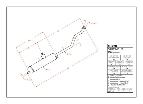 0246 sito marmitta piaggio - 0246,