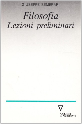 Filosofia lezioni preliminari - lezioni,