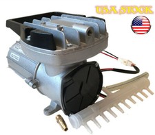 Pompa Aria Idroponica Aeratore Magnetico DC12V 120W 160L/M Stagno Acquario Pesci Serbatoio