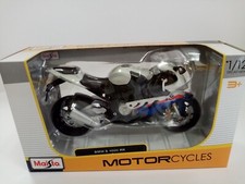 BMW S 1000 RR WHITE 1:12 Modellino