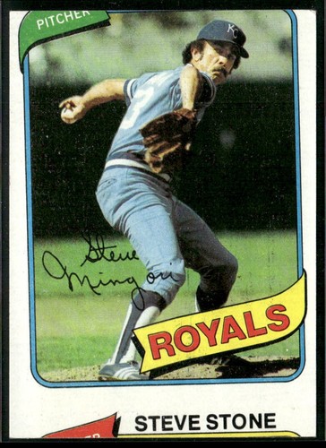 Unico 1980 topps steve mingori - 1980,