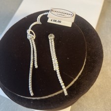 Orecchini argento Rodiato