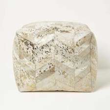 Pouf artigianale vera pelle - artigianale,
