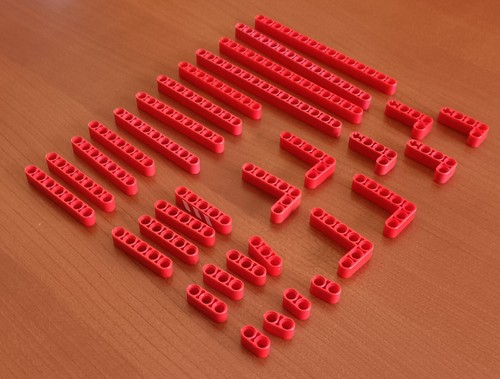 Lotto lego technic - lotto, rosso