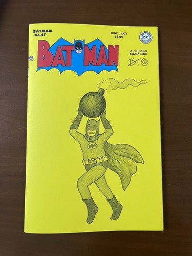 Signed sketch cover - sketch, batman