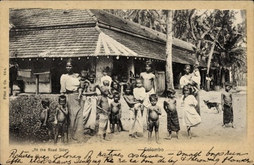 Cartolina colombo ceylon sri - colombo,