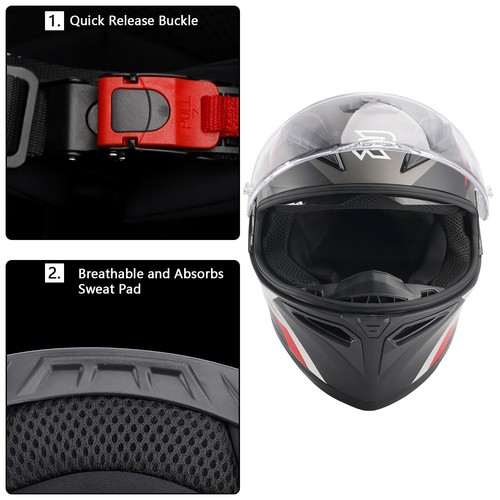 Casco moto dot - per, adulti