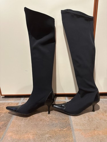 Stivali neri elasticizzati - stivali,